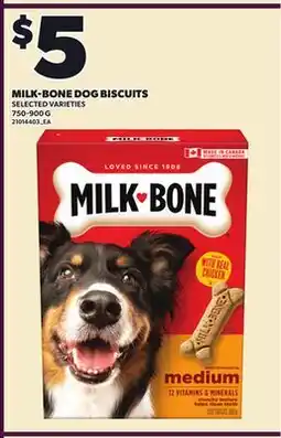Loblaws MILK-BONE DOG BISCUITS, 750-900 G offer