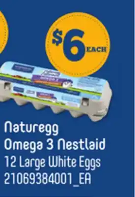 Loblaws NATUREGG OMEGA 3 NESTLAID, 12 LARGE WHITE EGGS offer
