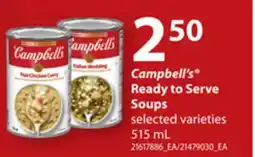 Loblaws CAMPBELL'S READY TO SERVE SOUPS, 515 ML offer