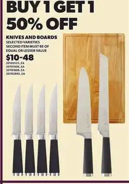 Loblaws KNIVES AND BOARDS offer