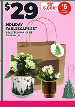 Loblaws HOLIDAY TABLESCAPE SET offer