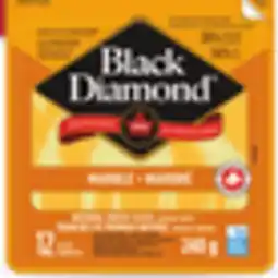 Loblaws BLACK DIAMOND NATURAL CHEESE SLICES, 220 -240 G offer
