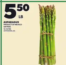 Loblaws ASPARAGUS offer