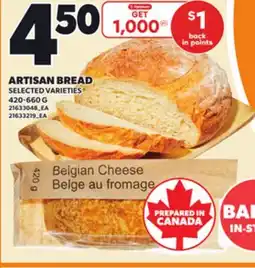 Loblaws ARTISAN BREAD, 420-660 G offer