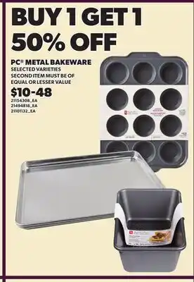 Loblaws PC METAL BAKEWARE offer