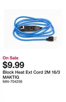 Bumper to Bumper Block Heat Ext Cord 2M 16/3 offer