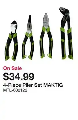 Bumper to Bumper 4-Piece Plier Set offer