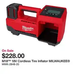 Bumper to Bumper M18 18V Cordless Tire Inflator offer