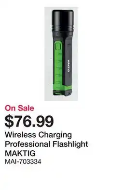 Bumper to Bumper Wireless Charging Professional Flashlight offer
