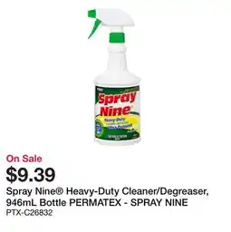 Bumper to Bumper Spray Nine Heavy-Duty Cleaner/Degreaser, 946mL Bottle offer