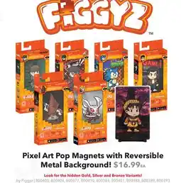 GameStop Pixel Art Pop Magnets with Reversible Metal Background! by Figgyz offer