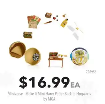 GameStop Miniverse - Make It Mini Harry Potter Back to Hogwarts by MGA offer