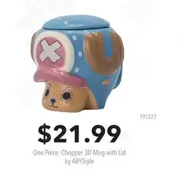 GameStop One Piece: Chopper 3D Mug with Lid by ABYStyle offer
