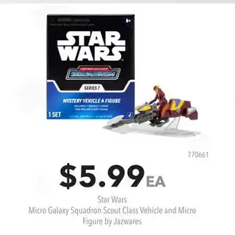 GameStop Star Wars Micro Galaxy Squadron Scout Class Vehicle and Micro Figure by Jazwares offer