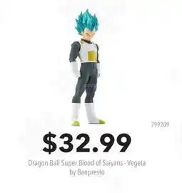 GameStop Dragon Ball Super Blood of Saiyans - Vegeta by Banpresto offer