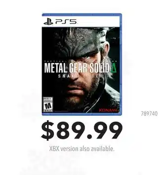 GameStop Metal Gear Solid PS5 offer
