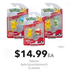 GameStop Pokémon Battle Figure Assortment IX by Jazwares offer