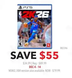 GameStop 2K26 PS5 offer