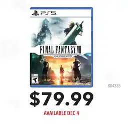 GameStop FINAL FANTASY VII PS5 offer
