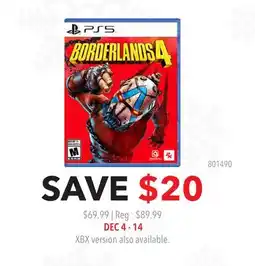 GameStop Borderlands 4 PS5 offer