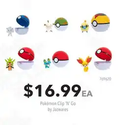 GameStop Pokémon Clip 'N' Go by Jazwares offer