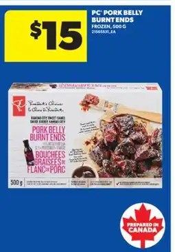 Real Canadian Superstore PC PORK BELLY BURNT ENDS, 500 G offer