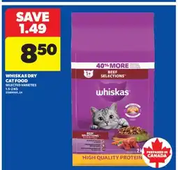 Real Canadian Superstore WHISKAS DRY CAT FOOD, 1.5-2 KG offer