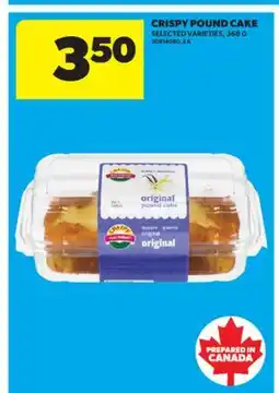 Real Canadian Superstore CRISPY POUND CAKE, 368 G offer