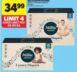 Real Canadian Superstore MILLIE MOON DIAPERS, 88-120' S offer