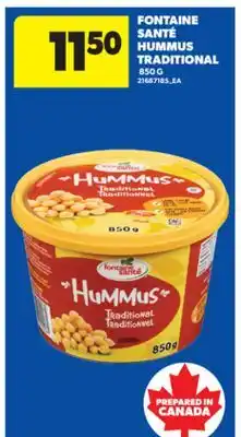 Real Canadian Superstore FONTAINE SANTÉ HUMMUS TRADITIONAL, 850 G offer