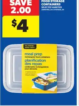 Real Canadian Superstore NO NAME FOOD STORAGE CONTAINERS offer