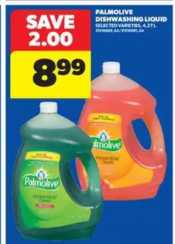 Real Canadian Superstore PALMOLIVE DISHWASHING LIQUID, 4.27 L offer