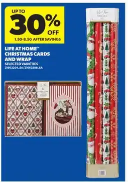 Real Canadian Superstore LIFE AT HOME CHRISTMAS CARDS AND WRAP offer