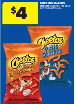 Real Canadian Superstore CHEETOS SNACKS, 180-285 G offer