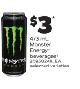 Real Canadian Superstore MONSTER ENERGY BEVERAGES†, 473 mL offer