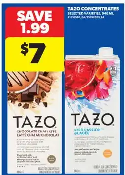 Real Canadian Superstore TAZO CONCENTRATES, 946 ML offer