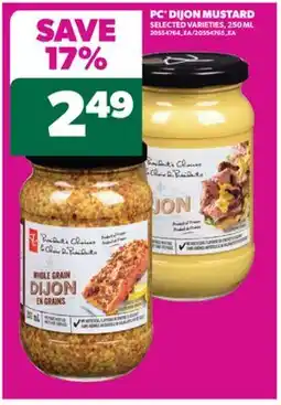 Real Canadian Superstore PC DIJON MUSTARD, 250 ML offer
