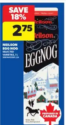 Real Canadian Superstore NEILSON EGG NOG, 1 L offer