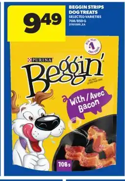 Real Canadian Superstore BEGGIN STRIPS DOG TREATS, 708/850 G offer