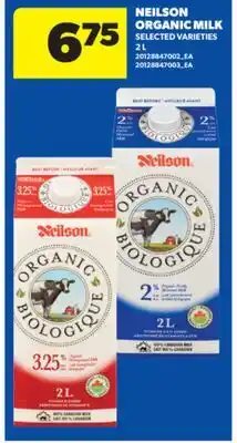 Real Canadian Superstore NEILSON ORGANIC MILK, 2 L offer