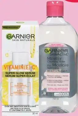 Real Canadian Superstore GARNIER MICELLAR WATER 700 ML, ACTIVE SERUM, BB CREAM OR CLEANSER offer