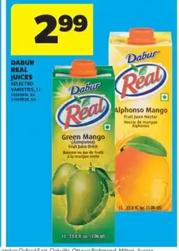 Real Canadian Superstore DABUR REAL JUICES, 1 L offer