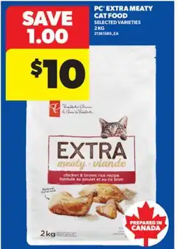 Real Canadian Superstore PC EXTRA MEATY CAT FOOD, 2 KG offer