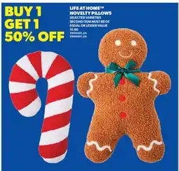 Real Canadian Superstore LIFE AT HOME NOVELTY PILLOWS offer