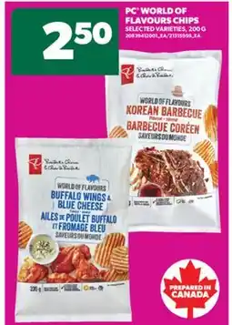 Real Canadian Superstore PC WORLD OF FLAVOURS CHIPS, 200 G offer