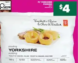Real Canadian Superstore PC YORKSHIRE PUDDING, 185 G offer