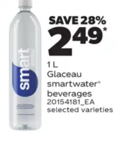 Real Canadian Superstore 1 L GLACEAU SMARTWATER BEVERAGES offer