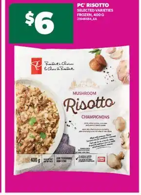 Real Canadian Superstore PC RISOTTO, 400 G offer