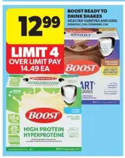 Real Canadian Superstore BOOST READY TO DRINK SHAKES offer