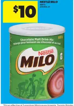 Real Canadian Superstore NESTLÉ MILO, 900 G offer
